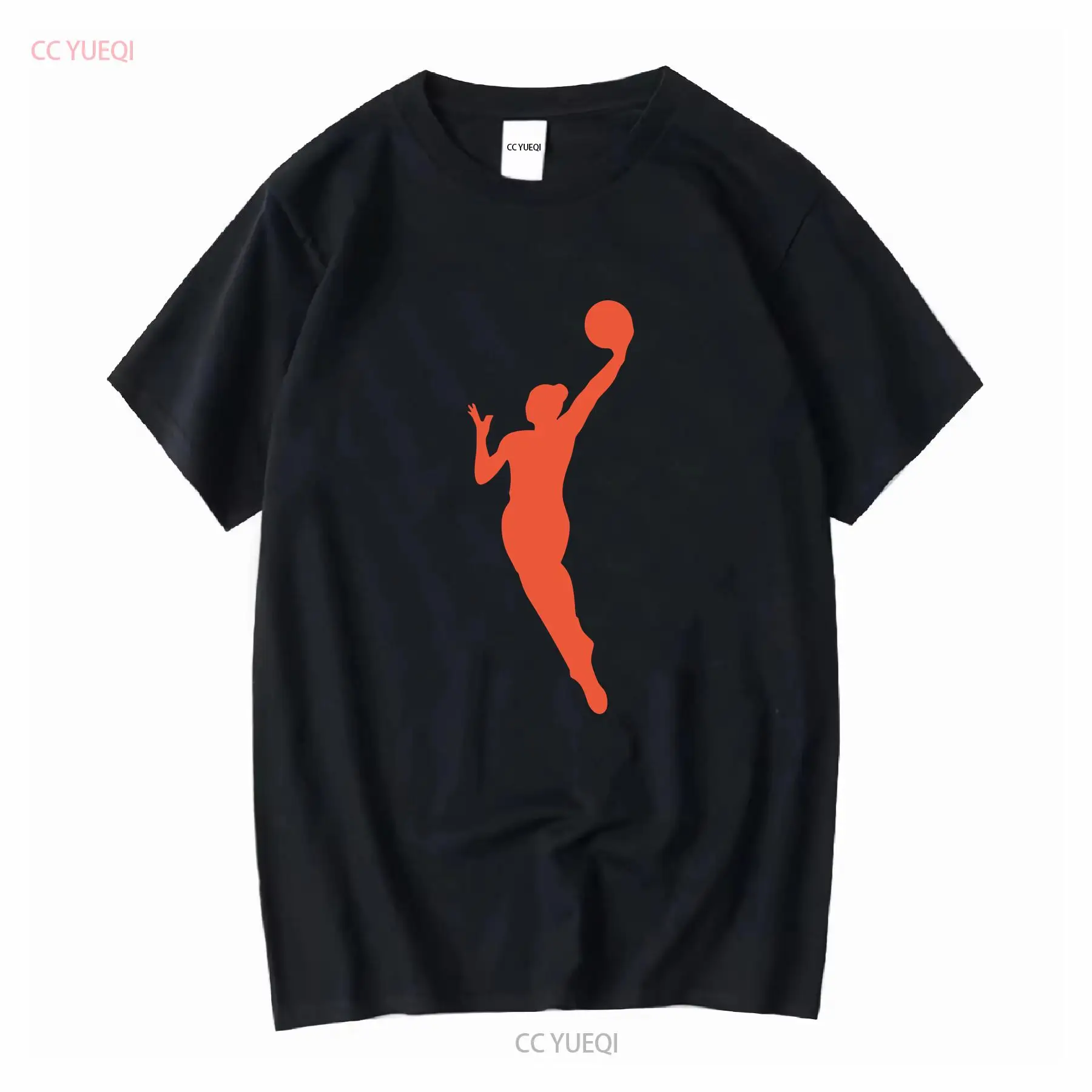 Vintage Fashion Jersey - เสื้อยืดผ้าฝ้ายหนา WNBA สีส้มผู้เล่นเท่านั้น vintage ล้างเล็กน้อยนุ่มแฟชั่นนักออกแบบเสื้อผ้า homme