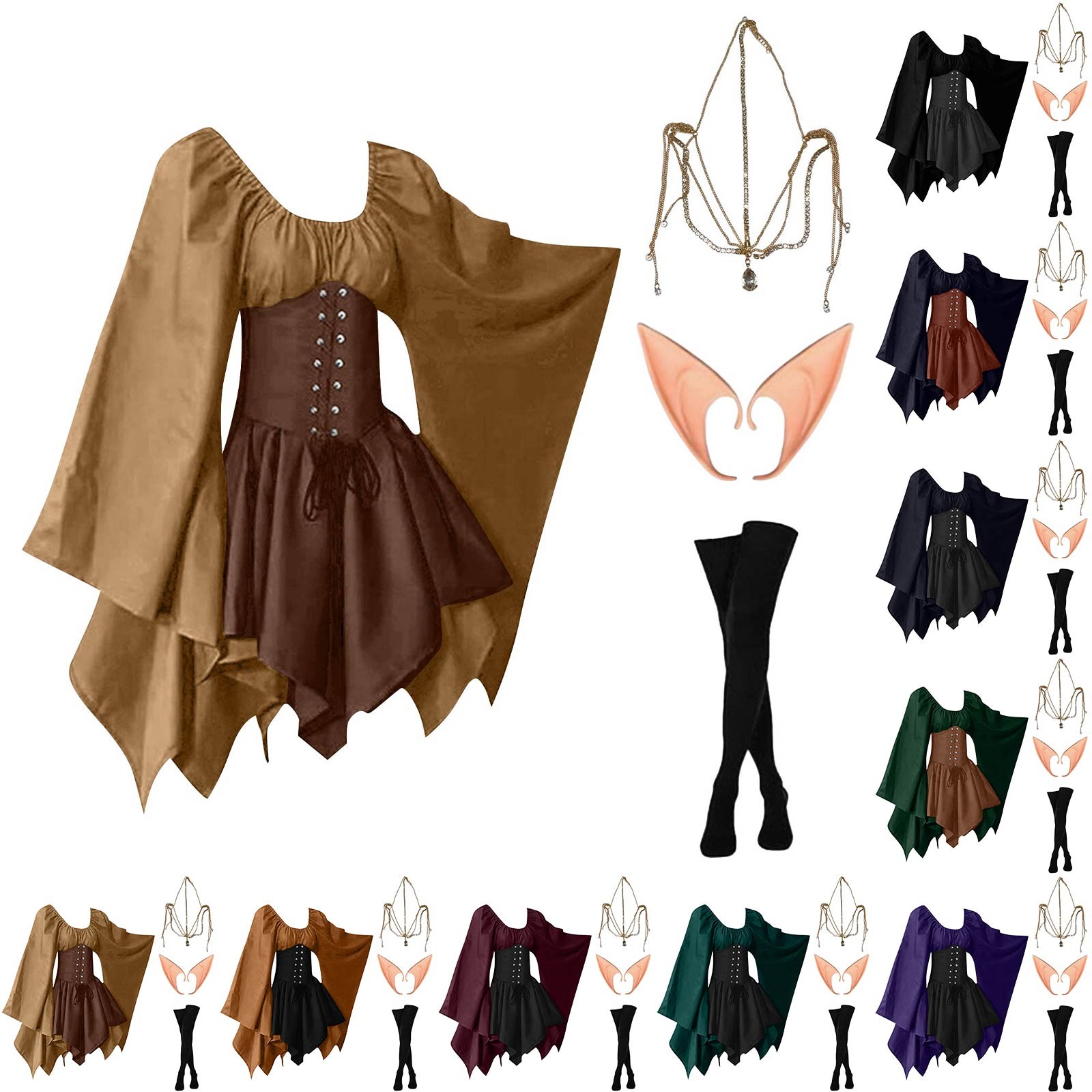 ชุดคอสเพลย์ฮาโลวีนพระราชวังวิค - Vintage Fashion Dresses บทวิจารณ์และราคา