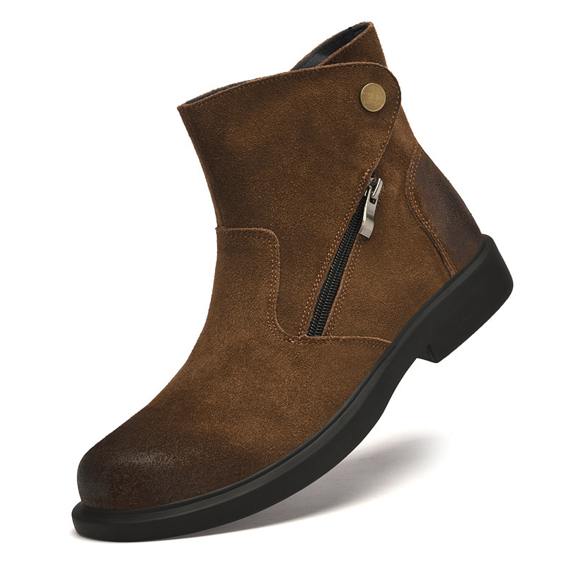 รองเท้าบูทเชลซีหนังวัววินเทจสำ - Vintage Outdoor Fashion บทวิจารณ์และราคา