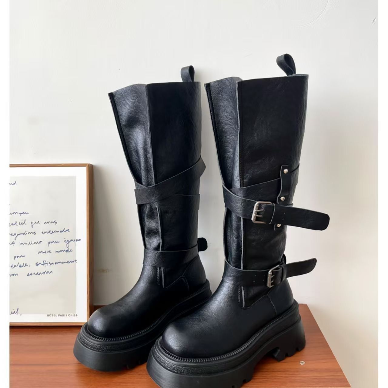 รองเท้าบูทสูงถึงเข่าสำหรับผู้ห - Vintage Fashion Online บทวิจารณ์และราคา