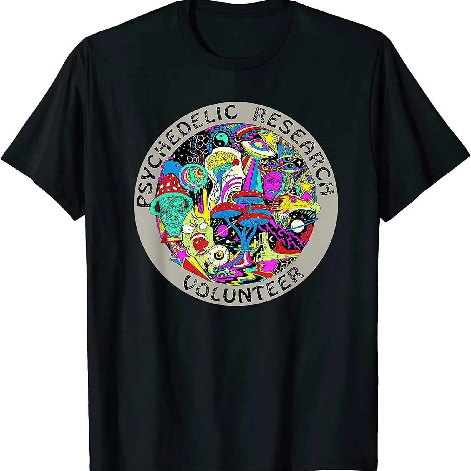 เสื้อยืดลายเห็ดไซเคเดลิก NEW L - Vintage Fashion Research บทวิจารณ์และราคา