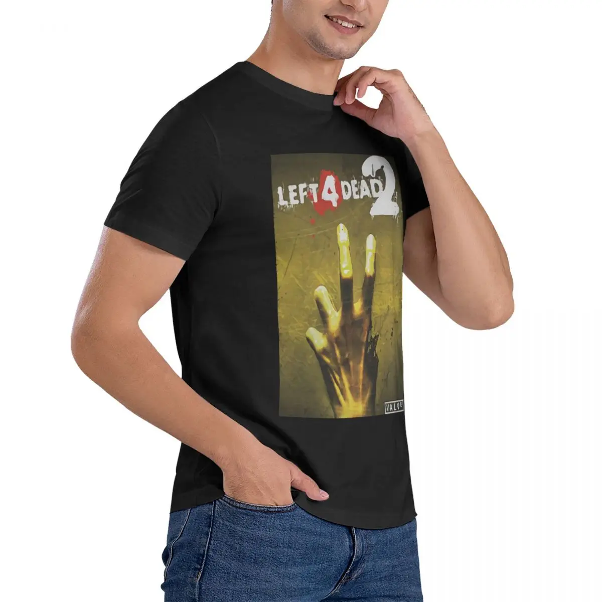 เสื้อยืด Left 4 Dead 2ผู้ชายแฟ - Vintage Fashion Jersey บทวิจารณ์และราคา