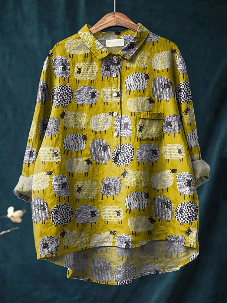 Vintage Lovely Sheep รูปแบบศิล - Vintage Fashion Jersey บทวิจารณ์และราคา