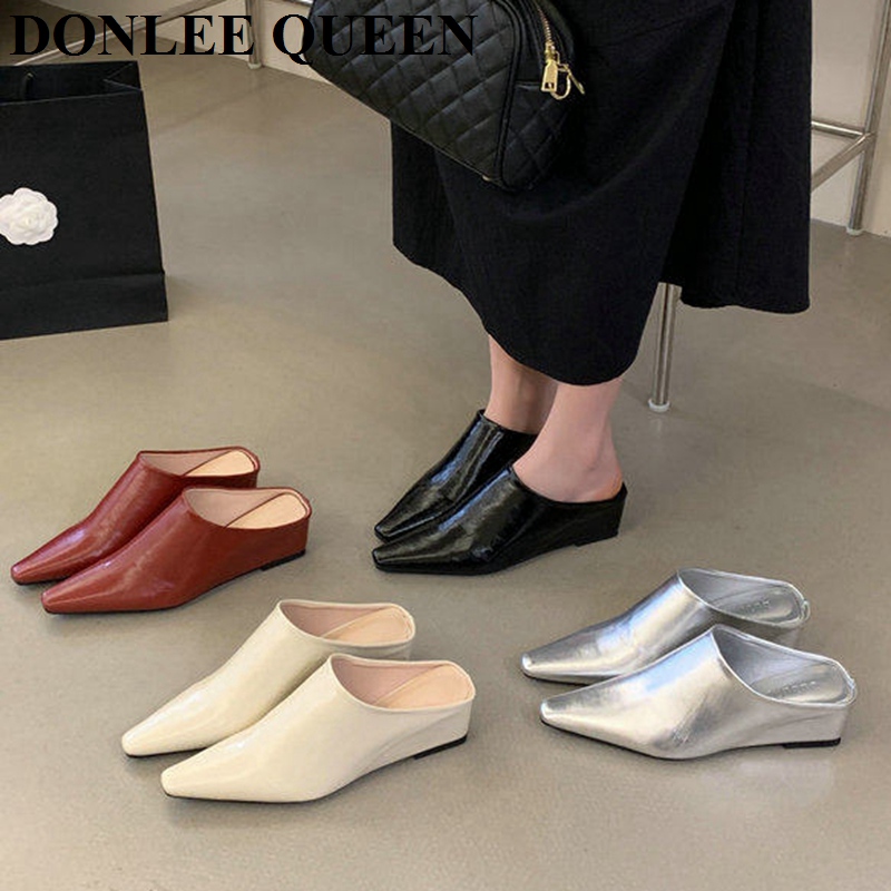 รองเท้าแตะส้นเตารีดแบบสวมสำหรั - Vintage Fashion Online บทวิจารณ์และราคา