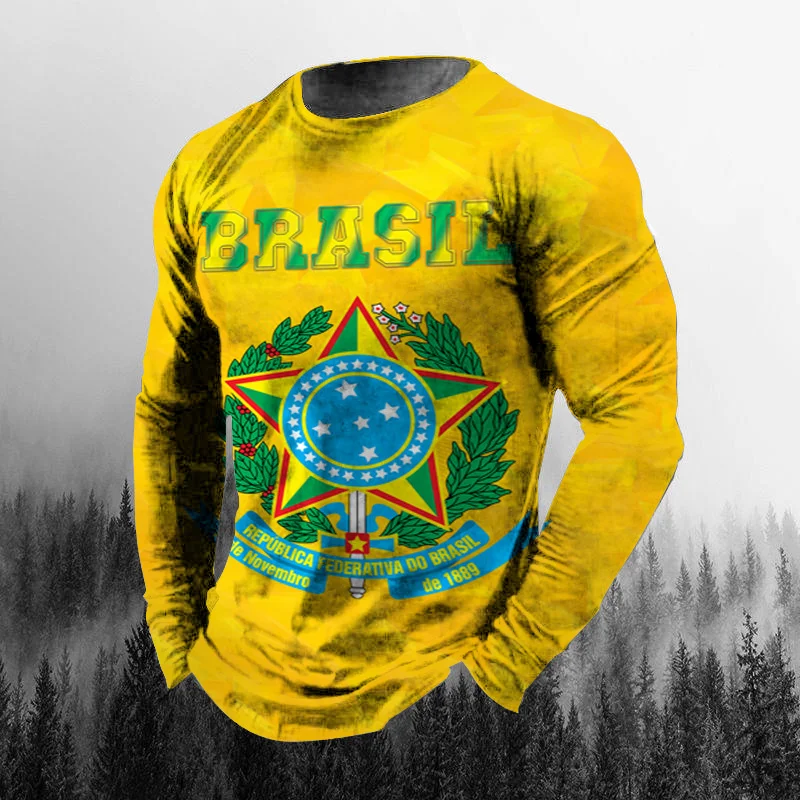 เสื้อยืดคอกลมแขนยาวผู้ชายสไตล์ - Vintage Fashion Enthusiasts บทวิจารณ์และราคา